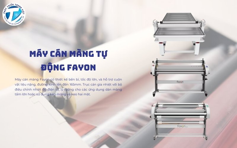Máy cán màng thương hiệu Faypon